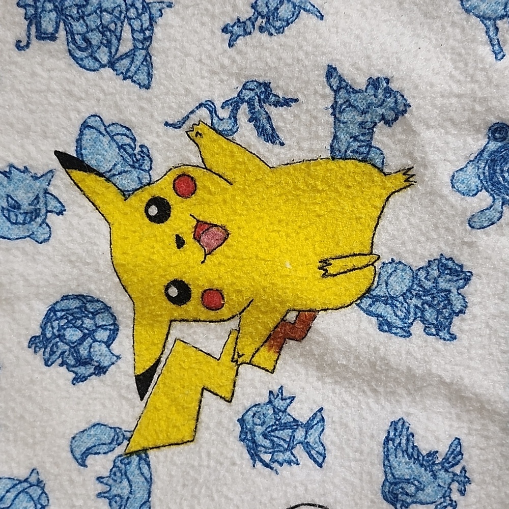 1990's Nintendo Pokemon Pikachu And Friends Blanket Bedding - Picture 5 of 6